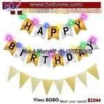 Birthday Party Supply Party Banner with LED Sign Lights Party Decoration Event Decorationn