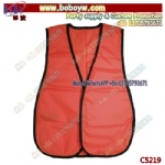 Wholesale Economic Nylon High Vis Orange Work Vest  safety workwear