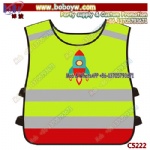 Kids Reflector Vest, Kids Reflective High Visibility Safety Vest, Cross Road Safety for Kindergarten Children