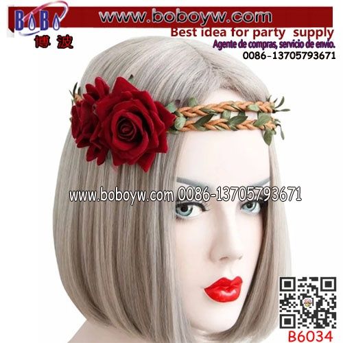 Hallowen Rose Headband Wedding Party Flower Hair Dancewear School Supply (B6034)