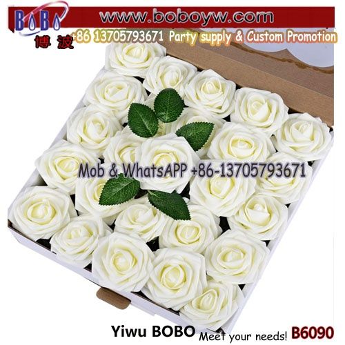 Roses Artificial Flowers 25pcs Roses  Stem for DIY Wedding Bouquets Centerpieces Bridal Shower Party Home Decorations