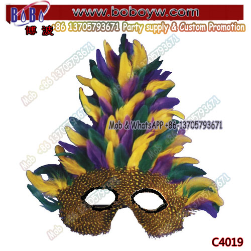 Birthday Party Products Party Mask Mardi Gras Tall Feather Cosplay Costumes Mardi Gras Party