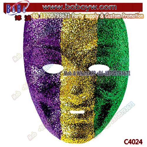 Party Gift Halloween Mask Glitter Jester Mardi Gras Party Masks
