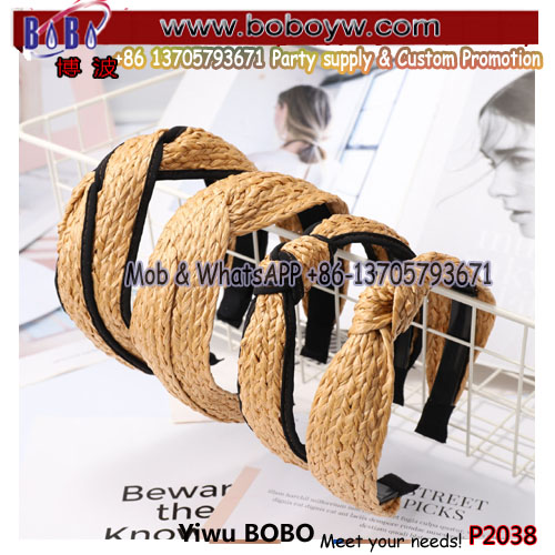 Fashion Women's Headband Hairband Straw Braided Knot Hair Band Hair Hoop
