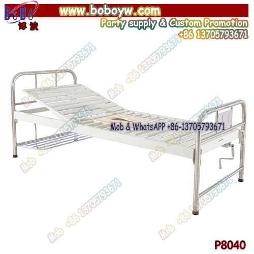 Hospital Bed Medical CR bedside steel spraying plastic bed body punching bed surface with shoe rack rocker protection device Paralysis nursing bed