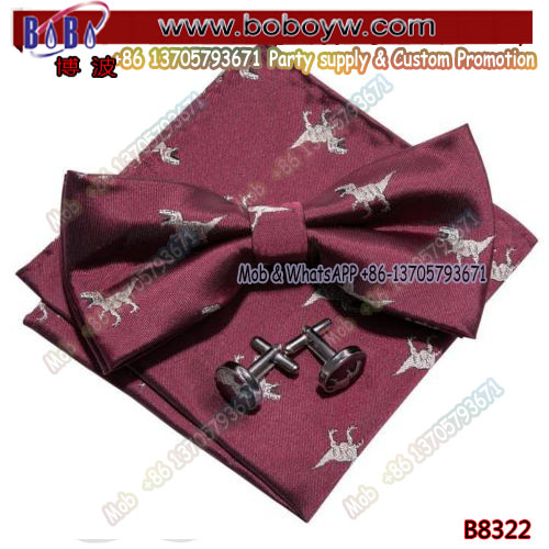 Holiday Gifts Birthday Party Gift Souvenir Gift Necktie Men's Knitted Bowtie Cufflinks Tie Set
