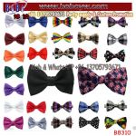 Polyester Tied Wedding Bow Ties Printed Ties Party Items Knitted Bowtie School Neckwear (B8310)