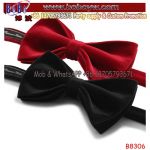 Men High Quality Cotton Velvet Bow Tie Pre Tied Adjustable Length Formal Necktie (B8306)