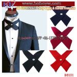 Cross Bowtie Mens Necktie Cravat Bow Pre Tie New Womens Unisex Adjustable Valentine Day Gift (B8101)