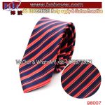 Silk Necktie Skinny Tie Nylon Cable Tie Party Supply Men′s 100% Jacquard Woven Silk Neckties Tie+Hanky+Cufflinks (B8007)