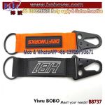 Promotion Keychain High Quality Carabiner Lanyard Short Lanyard with Black Metal Buckle Promotional Items (B8737)