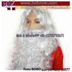 Christmas Gifts Curly White Santa Claus Moustache Christmas Wig and Beard Long Curly Santa Claus Beards