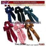 Velvet Scrunchies Elastic Hair Rings Scrunchy Bow Ponytail Hair Tie Band Customized Scrunchy
