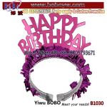 Happy Birthday Tiara Holiday Decoration Novelty Hair Decoration Headband Headwear