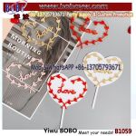 Valentine's Day Cake Topper Romantic Acrylic Heart Cupcake Decoration Wedding Supplies
