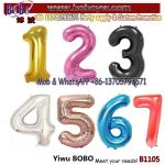 40 inches Wedding Anniversary Birthday Party Decorations Aluminum Foil Rose Gold Blue Pink Color Helium Number Balloon