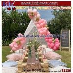 Party Stuff Balloonista pink Party balloon garden teepee picnic cussion party decor