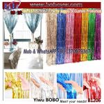 Foil Fringe Curtain Door Curtains Tinsel Shining Party Photo Backdrop Wedding Birthday Marriage Gathering Decoration