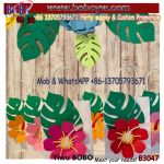 Treat Bags Party Favor Bags Hibiscus Flowers Tiki Goody Bags Birthday Party Bag