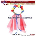 Glow Party Flower Lei Necklaces Bride Boho Flower Headband Garland Festival Wedding Floral Crown