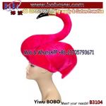 Novelty Luau Tropical Carnival Plush Pink Sitting Flamingo Hat Costume