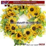 Wholesale Eco-Friendly Cheap Silk 45cm Dia Flower Wreath Outdoor