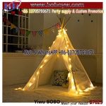 LED light outdoor camping tents birthday party atmosphere lamp decoration Teepee Tent for Kids Lighting Birthday Party Items
