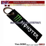 Birthday Gifts Monster Energy Drink Embroidered Stitched Metal Keyring Custom keychain