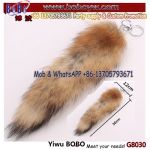Promotional Items Fancy Plush Animal Large Luxury Fox Fur Tassel Bag Tag Charm Tail Keychain Wedding Gift