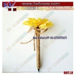 Promotion Pen Favor Ballpoint Journal Pen Wrapped Rustic Wedding Guest Book Flower Pen