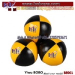 Wholesale PVC PU leather custom logo  colorful juggling ball set for promotion Items