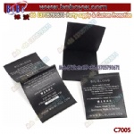 Custom Center Silk Screen Printing Clothing Labels Garment Fold Wash Care Label