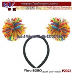 Bopper Headband Rainbow Pom Pom Funny Costume Party Headwear