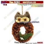 Woodland Creek Owl Wreath Wal Door Decoration