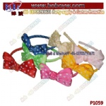 Kids Headband With Dotted Bow