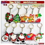 Christmas items Cartoon Christmas Keychain Gift Santa Claus Christmas Tree Key Chain Promotion Christmas Gifts