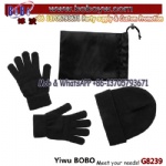 Gifts Set Polyester acrylic cap and gloves set in matching colour case promotion products promotion Items