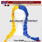 Cosplay Wig Synthetic Halloween Party Wig Anna Wig Football Fans Supplies Fans Wig