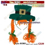 Leprechaun Wig and Hat Set Carnival halloween costumes party hat  Mardi Gras Party