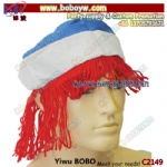Party Hat Cosplay Wig Halloween Costumes Party Hat With Wig Birthday Party Supplies