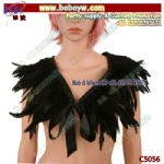 Victorian Rooster Feather Shrug Shawl Shoulder Cape Choker Wrap Scarf Collar Tie