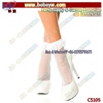 Cotton Socks Ankle Sock Advertising Gifts with White Bow Women Socks Lace Socks
