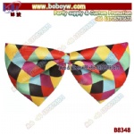 Checkered Oversized Clown Bow Tie