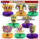 Party Table Decoration Family Carnival Halloween Mardi Gras Decorations Honeycomb Decoration