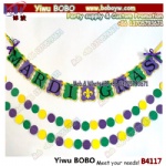 Mardi Gras Products Party Banner Halloween Party Favor Fat Tuesday Decorations