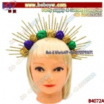 Mardi Gras Flower Halo Crown Headband