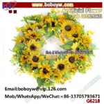 Wholesale Eco-Friendly Cheap Silk 45cm Dia Flower Wreath Outdoor