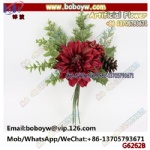 Christmas Flowers Artificial Cypress Pinecone Bundle For Christmas Home Dining Decor Artificial Flower