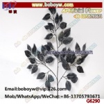 Artificial Birch Leaves Branch Black