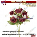 Artificial small bouquet of rose Factory Wholesale Silk Flowers Wedding Home Decoration Artificial Flower